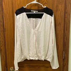 Guess White & Black Lace Blouse